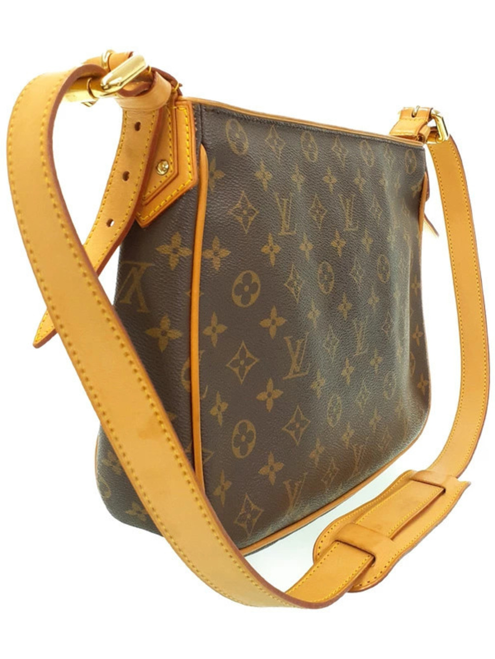 Louis Vuitton Monogram Shoulder Hudson Bag Brown